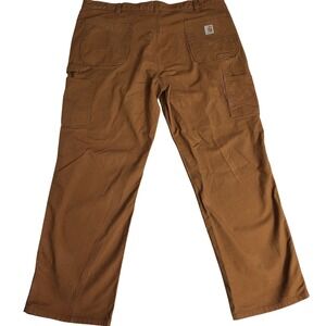 Carhartt Brown 103279 Relaxed Straight Rugged Flex Duck Dungaree Work Pant 44x32